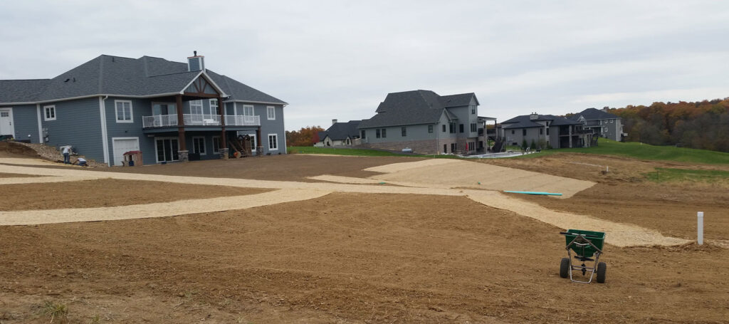 top-notch-turf-landscape grated and prepped for sod